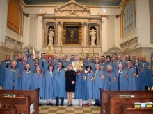 Members of the U.S. delegation of the Sacred Military Constantinian Order of St. George